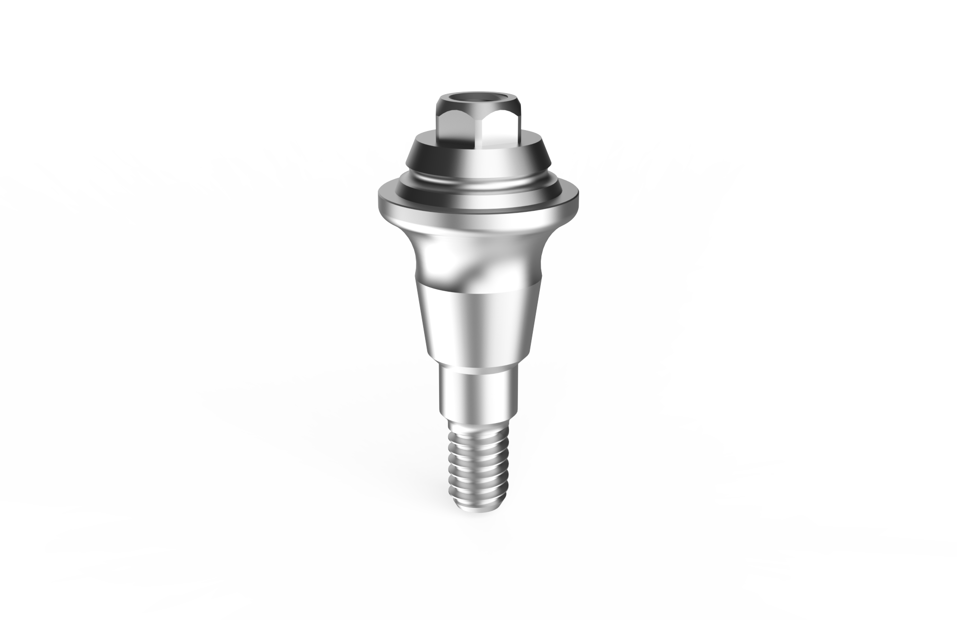 Straight multi-unit abutment compatible with the Neodent GM connection — titanium prosthetic component