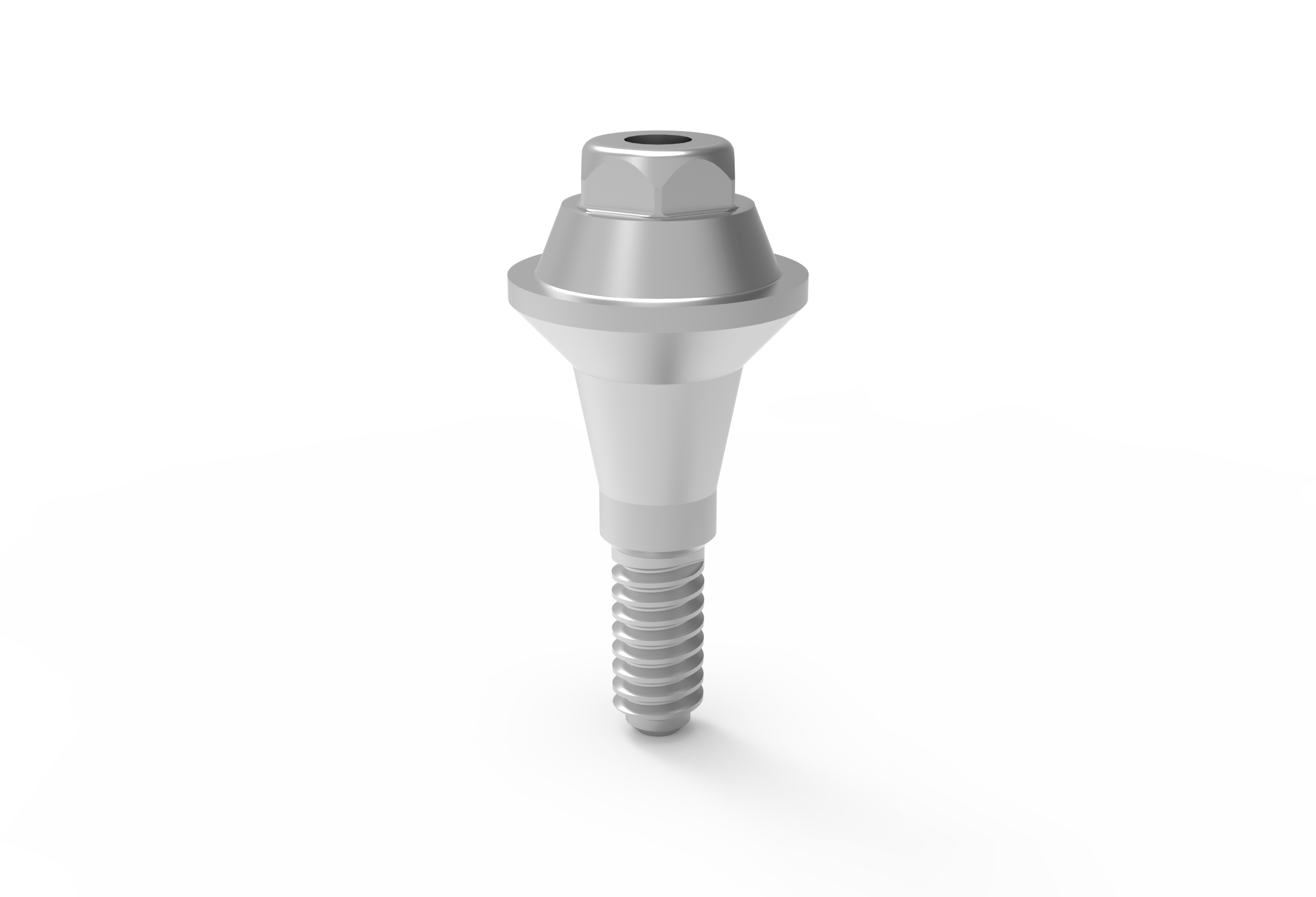 Moncone multi-unit dritto compatibile Straumann NC — componente protesico in titanio